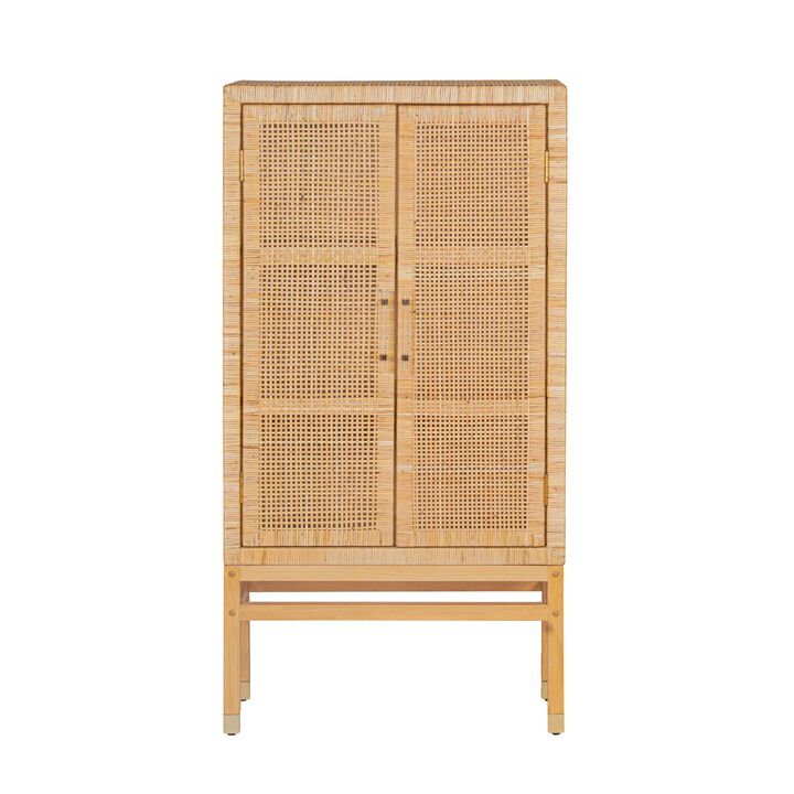 Amara Natural Woven Rattan Cabinet