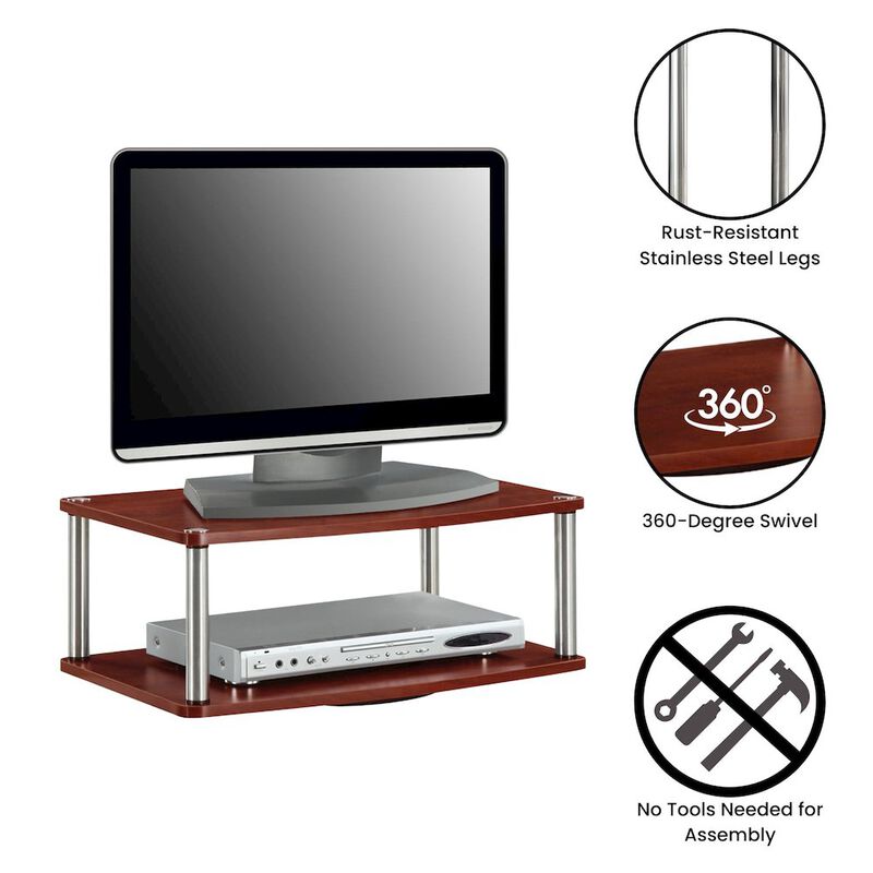 Convience Concept, Inc. Designs2Go Double Tier Swivel Riser for TVs up to 26 Inches