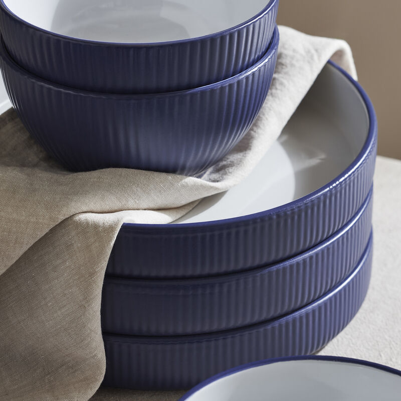 Christian Siriano Larosso Stoneware 12 Piece Dinnerware Set