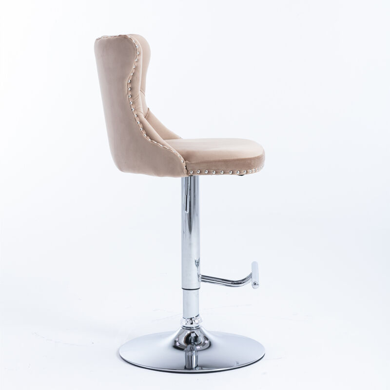 Swivel Barstools Adjustable Seat Height Counter Chairs for Kitchen & Bar
