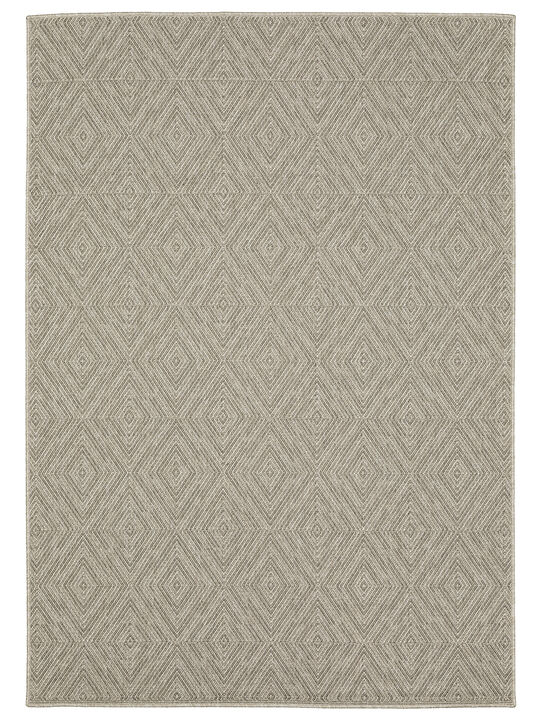 Caicos 3'3" x 5' Grey Rug