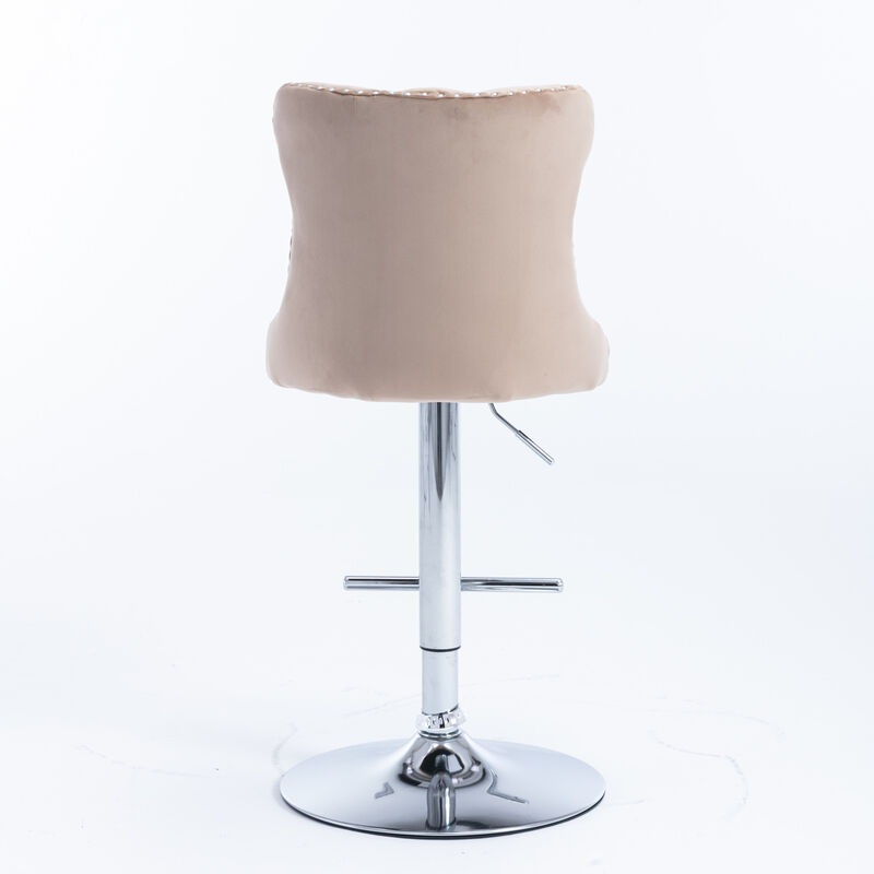 Swivel Barstools Adjustable Seat Height Counter Chairs for Kitchen & Bar