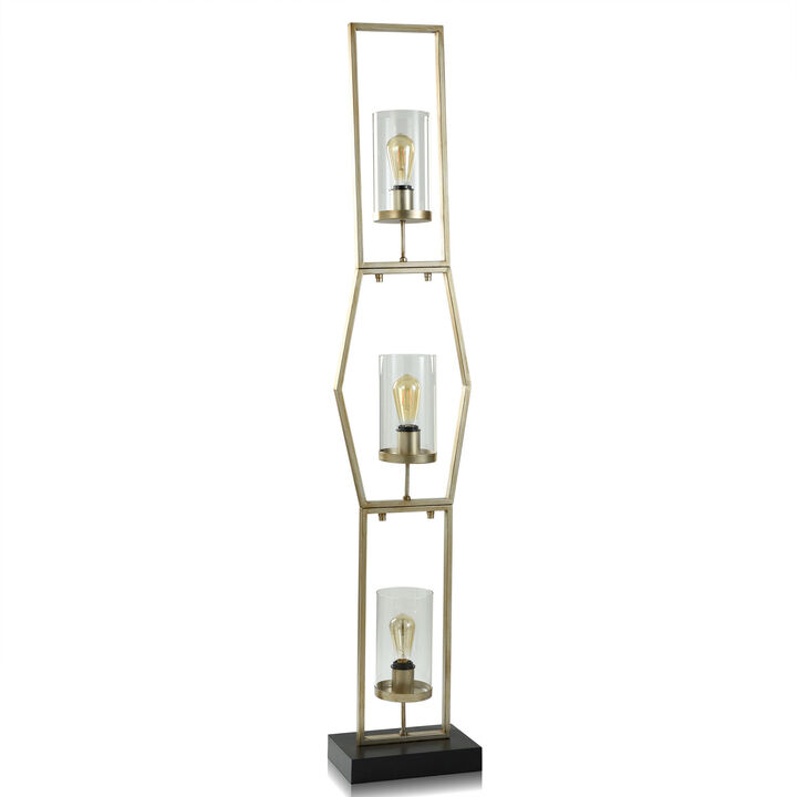 Steel/Glass Floor Lamp II
