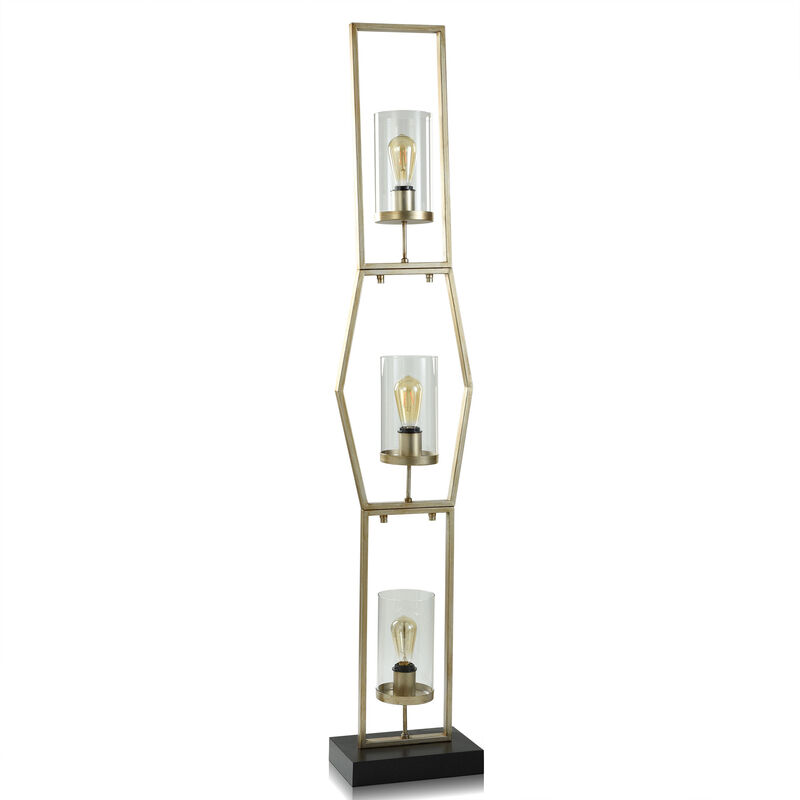 Steel/Glass Floor Lamp II
