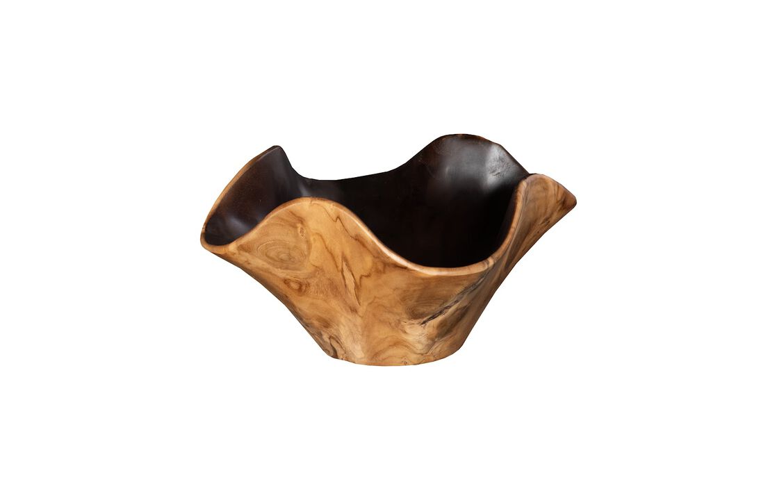 Teak Wood Black Bowl
