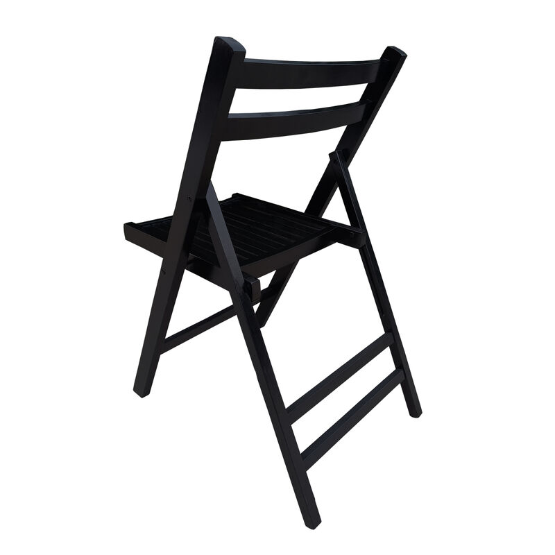 Furniture Slatted Wood Folding Special Event Chair, Set Of 4, Folding Chair, Foldable