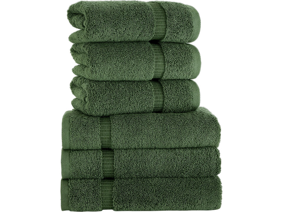 Royal Turkish Towels Villa Collection 6PC Hand Towel Set