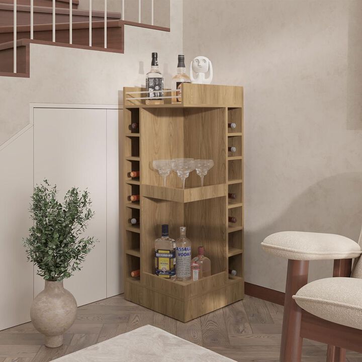 Glen Lyon Bar Cabinet, Living Room, Light Pine