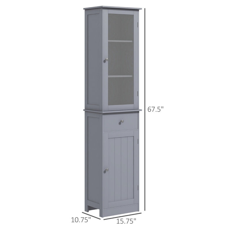Bathroom Storage Cabinet with Doors & Shelves for Space-Saving Organization and Elegant Bathroom Décor