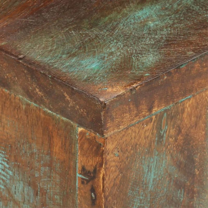 vidaXL Coffee Table 26.8"x26.8"x16.1" Solid Reclaimed Wood