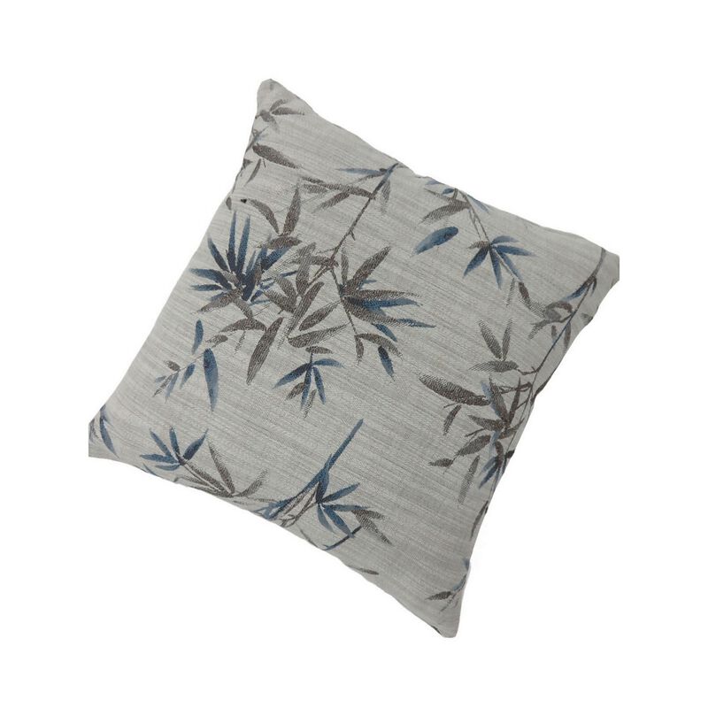 Contemporary Style Set of 2 Throw Pillows, Blue-Benzara