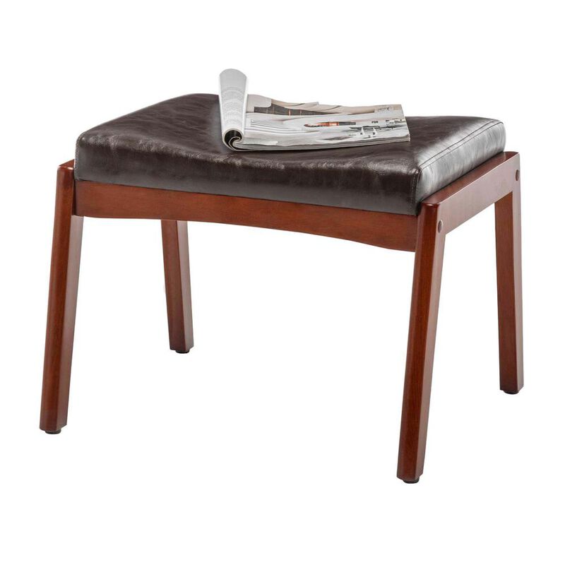 Convenience Concepts Designs4Comfort Natalie Accent Ottoman Stool Espresso