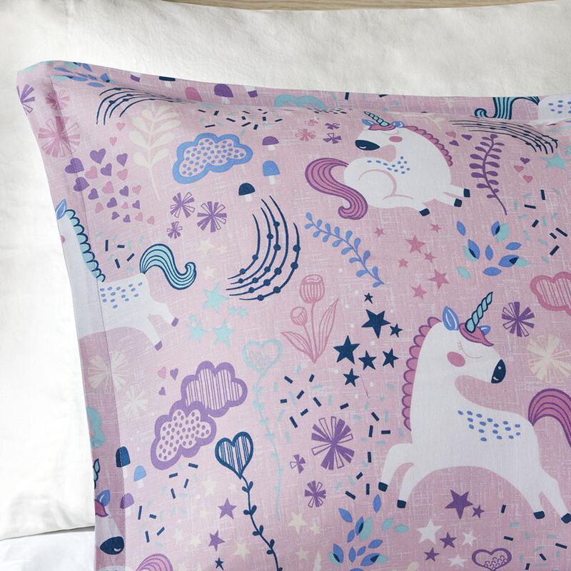 Belen Kox Urban Habitat Kids Lola Unicorn Cotton Comforter Set, Belen Kox