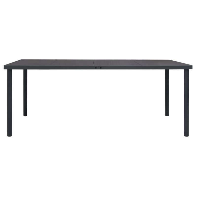 vidaXL Patio Dining Table Anthracite 74.8"x35.4"x29.1" Steel