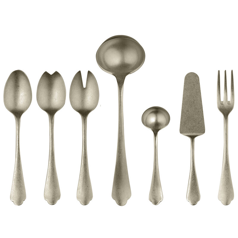 Pewter 7-Piece Serving Set in Champagne