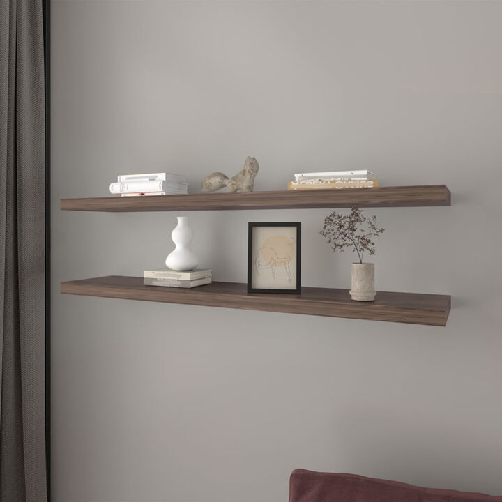 Floating Shelf Lyle, Living Room, Dark Walnut