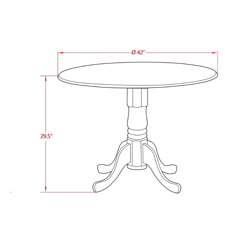 Dining Table Walnut & Black