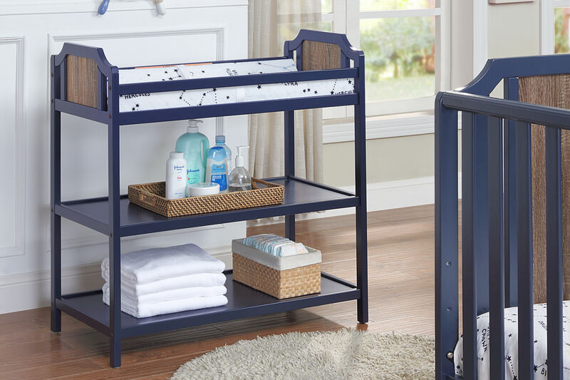 Suite Bebe Brees Changing Table Midnight Blue/Brownstone