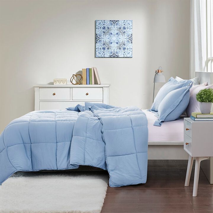 All-Season 3-Piece Microfiber Comforter Set – Reversible and Easy Care
