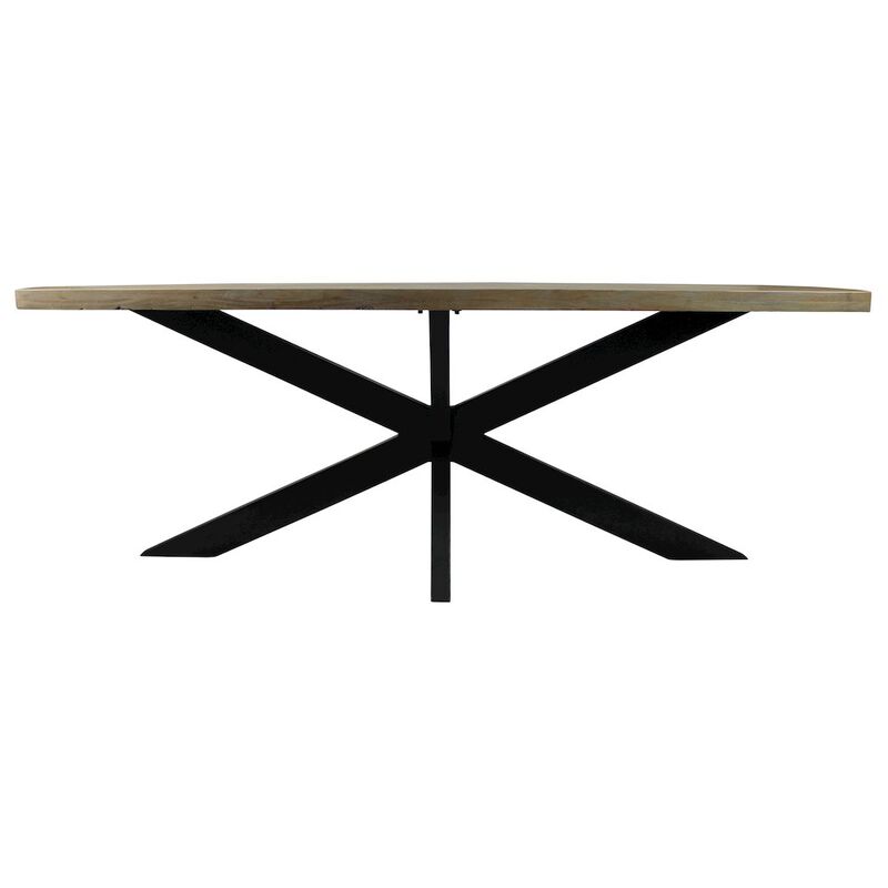 Alex Hamilton Felix Dining Table with Iron Legs