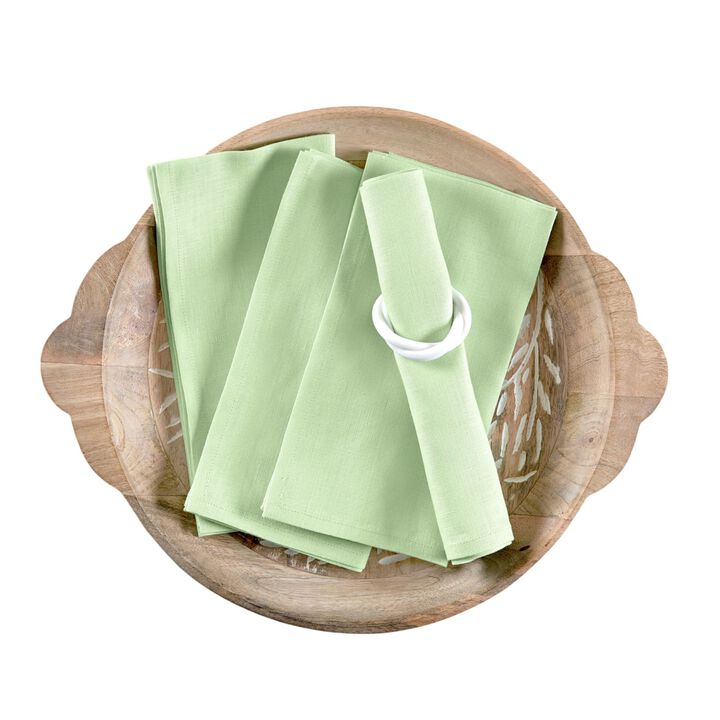 Solino Home 100% Pure Linen Dinner Napkins 20 x 20 Inch Set of 4 | Fete
