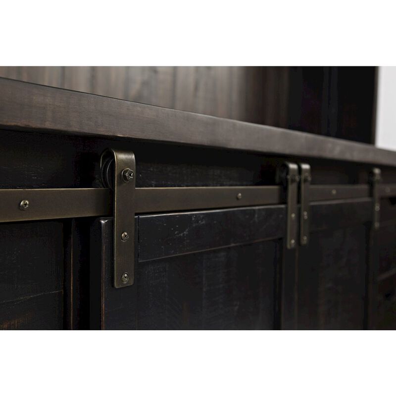 Jofran Madison County Rustic Reclaimed Solid Wood Farmhouse 70 Barn Door Server