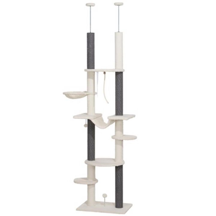 Cat Tree Sturdy Scratching Post and Climbing Tower with Cozy Perches for Cats