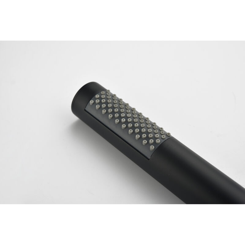 Matte Black Freestanding Tub Filler with Handheld Shower