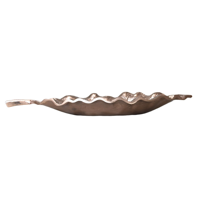 Handmade Decorative Gold Color Coated 7.08 x 3.74 x 0.78 Inches Aluminium Tray 054AB BBH Home's