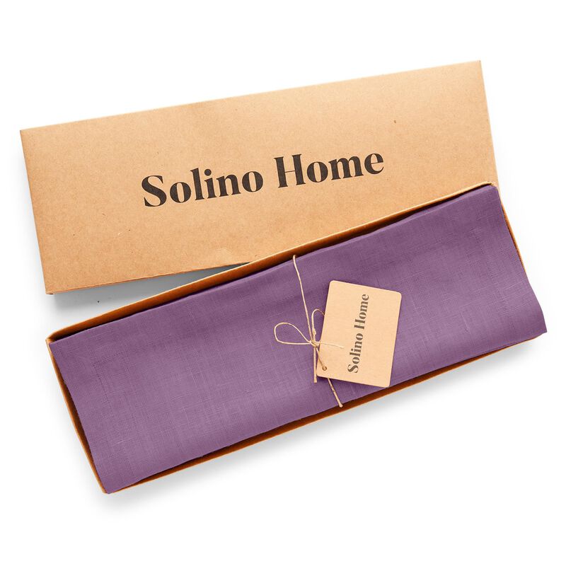 Solino Home 100% Pure Linen Placemats 14 x 19 Inch Set of 4 |Diana