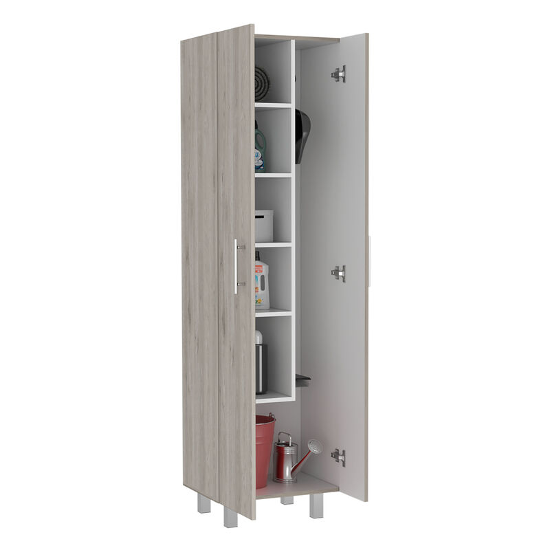 Closet Pantry Copenhague, Bedroom, Light Gray / White