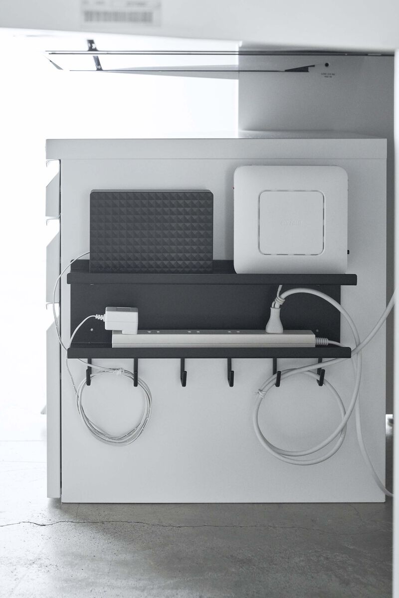 Wall-Mount Cable & Router Storage Rack