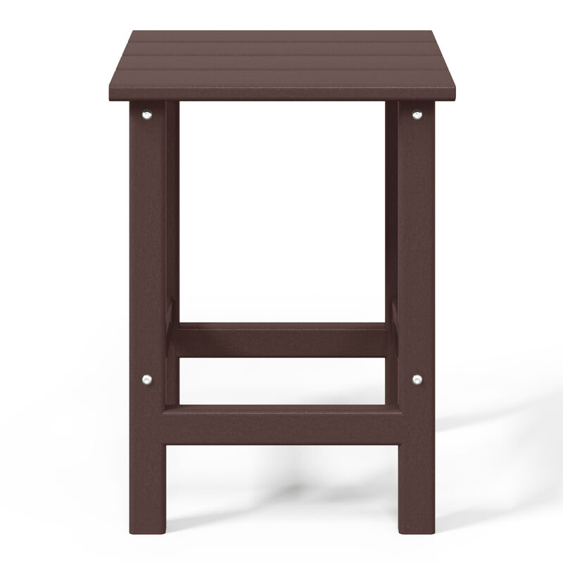 WestinTrends Westintrends 14" square outdoor Side table for Adirondack chair