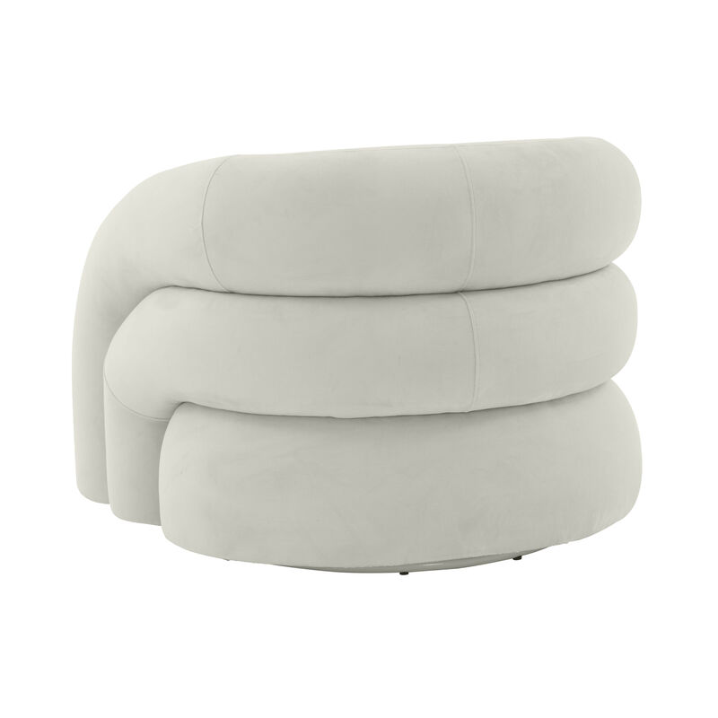 Slipper Vegan Shearling Swivel Chair
