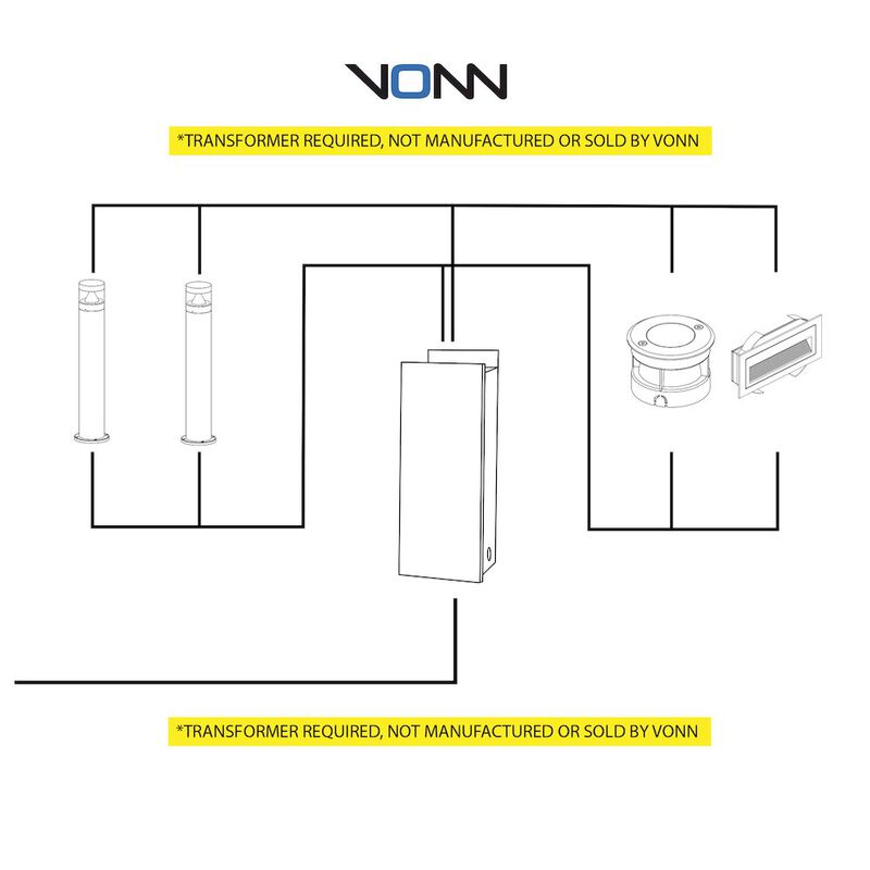 VONN Lighting Low-Voltage 1-Watt Integrated LED Outdoor Steps Light in Matte Black