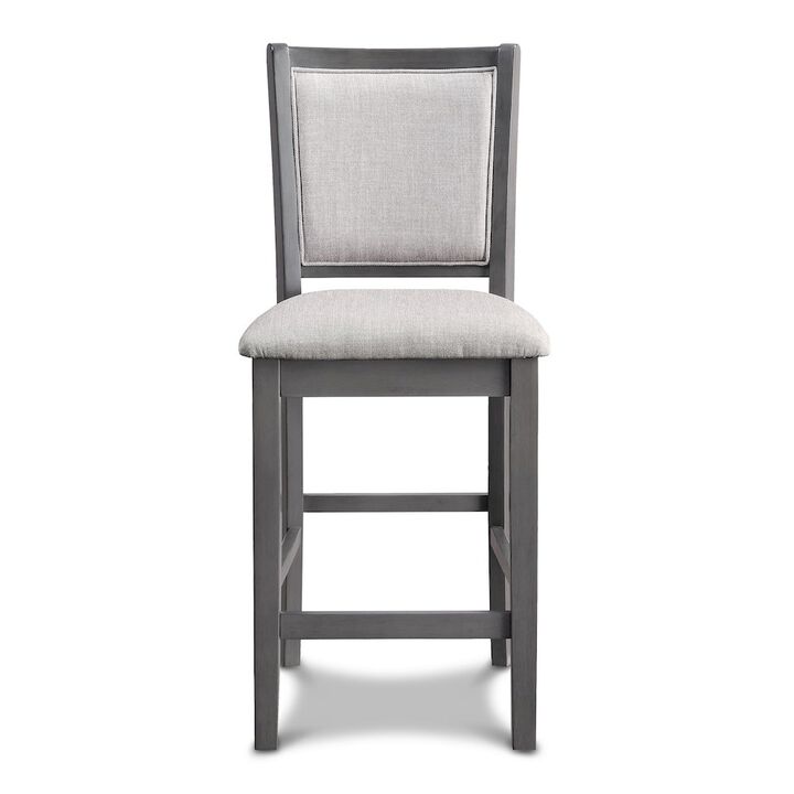 New Classic Furniture Amy Counter Chair (2/Ctn)-Gray