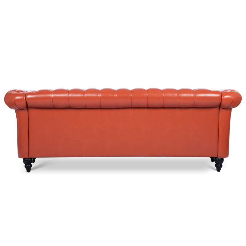Rolled Arm Chesterfield 3 Seater Sofa