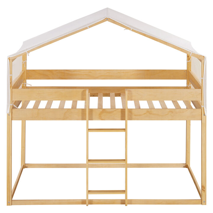 Merax Bunk Bed with Tent for Kids Children