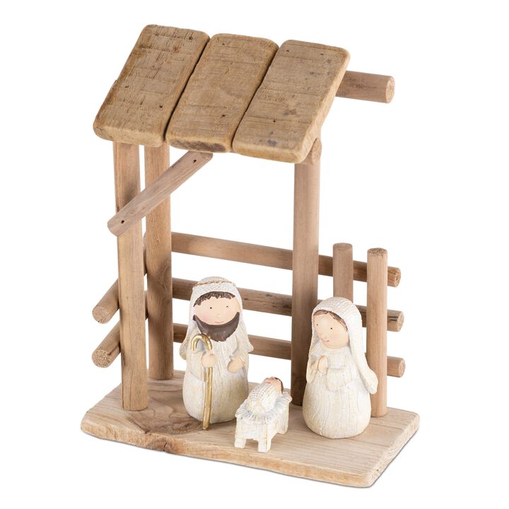 Holy Family Figurine for Religious Christmas Décor and Nativity Celebrations