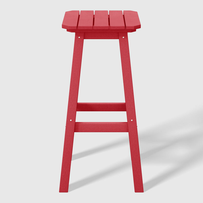 WestinTrends 29" HDPE Outdoor Patio Square Bar Stools Set of 3