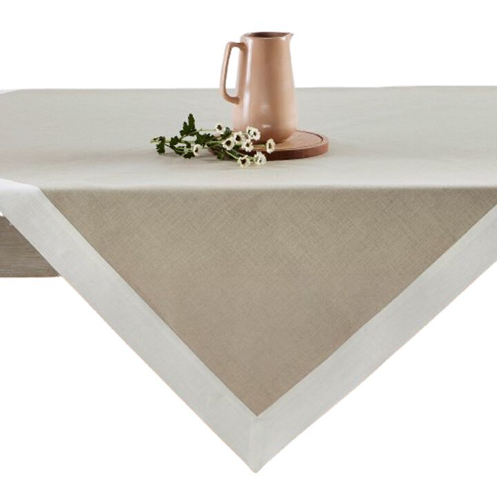 Solino Home 100% Pure Linen Table Throw 52 x 52 Inch | Contempo