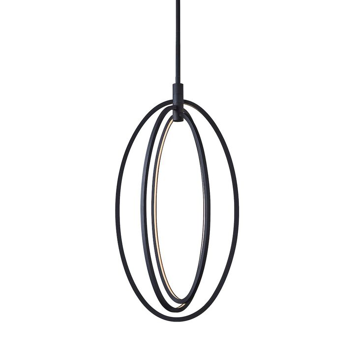 VONN Lighting Integrated LED Oval Rotating Pendant Light with Height Adjustable Downrod