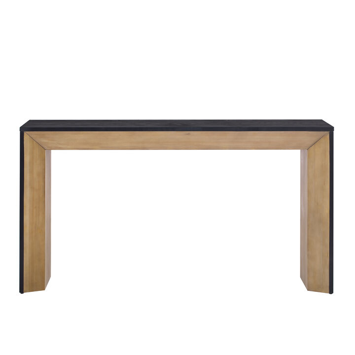 Merax Wood Veneer Top Console Table for Hallway, Living Room, or Entryway