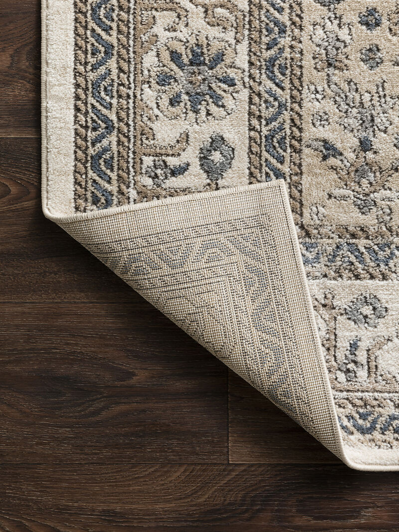 Teagan TEA02 Oatmeal/Ivory 5'3" x 7'6" Rug