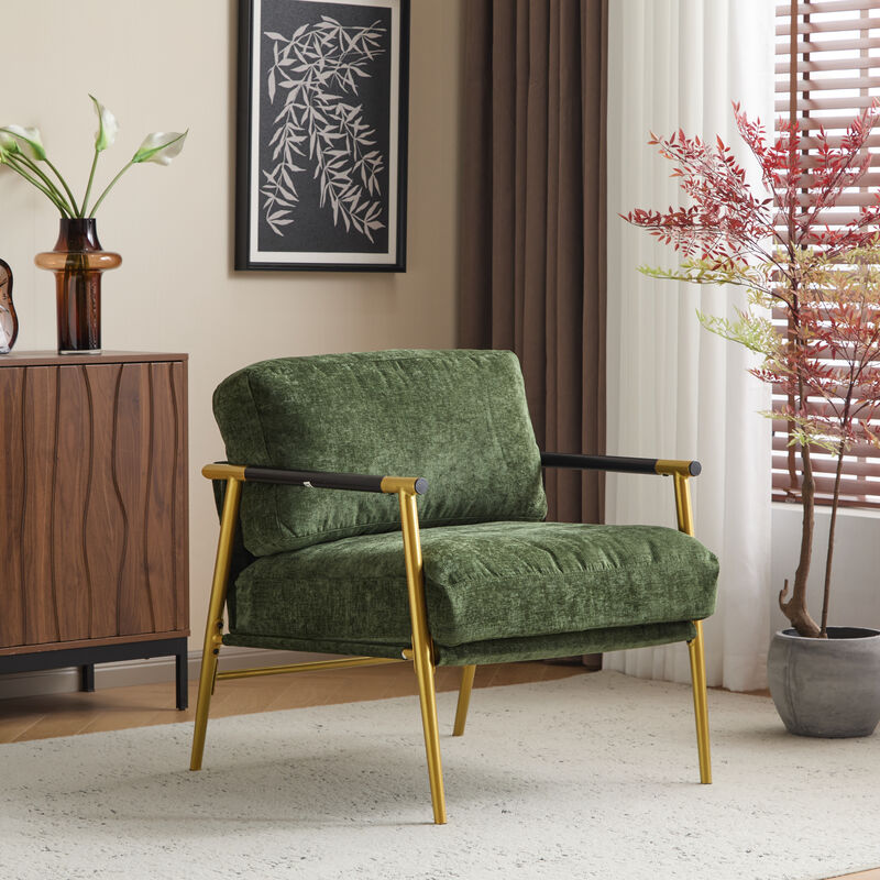 Merax Modern Accent Chair with Plush Cushions