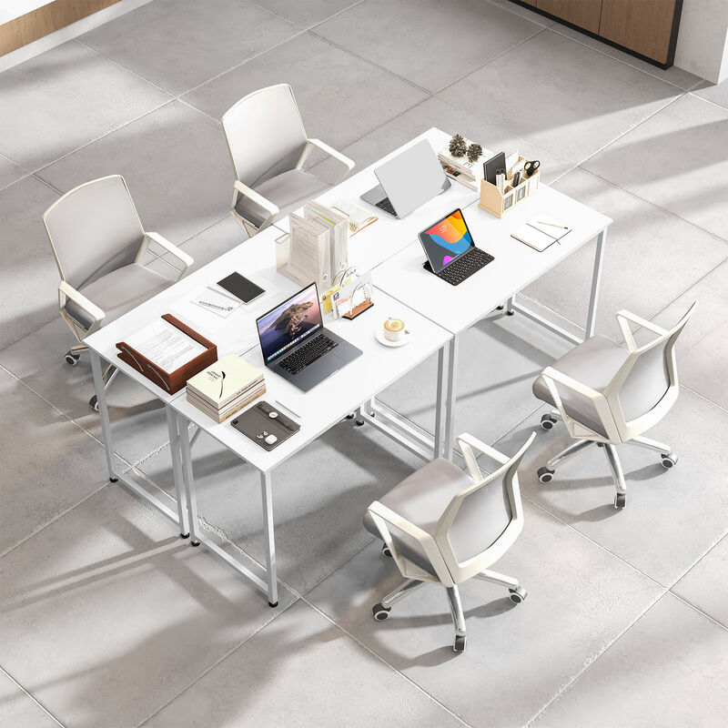 40-Inch Small Computer Desk with Heavy-Duty Metal Frame for Home Office or Workspace