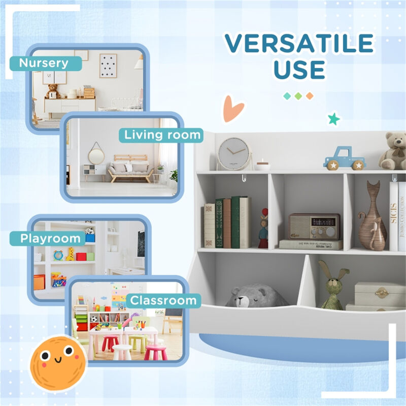 Sturdy Kids Bookcase with Open Shelves for Storytime Essentials