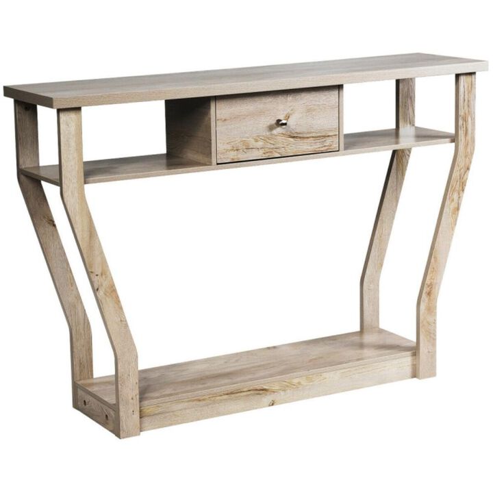 Hivvago Console Hall Table with Storage Drawer and Shelf