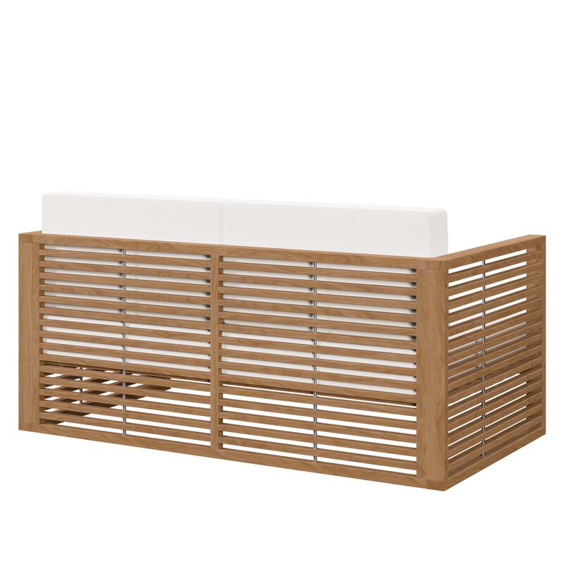 Modway - Carlsbad Teak Wood Outdoor Patio Loveseat