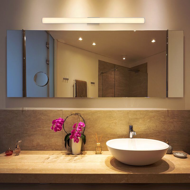 VONN Lighting Integrated AC LED ADA Compliant Bathroom Wall Lighting Fixture in White